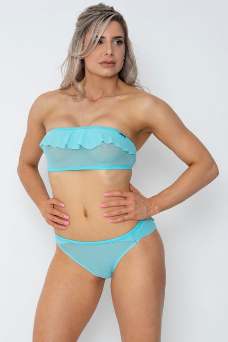 Frilly Mesh micro Bandeau Boob Tube